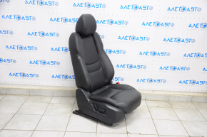 Passenger seat Mazda CX-9 16- without airbag, electric, leather black, not working motor front-rear