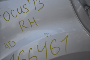 Quarter wing rear right Ford Focus mk3 11-18 4d silver, with central pillar, butt