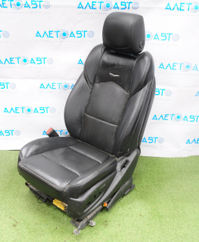 Driver's seat Cadillac CTS 14- without airbag, leather black, no control buttons, scratches