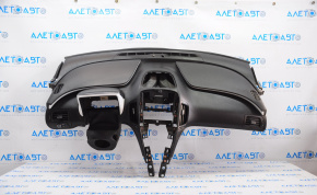 Torpedo front panel without AIRBAG Chevrolet Volt 11-15 black with pad overlay white insert, scratches