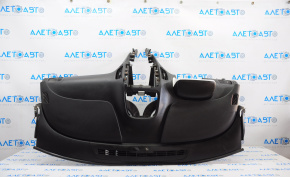 Torpedo front panel without AIRBAG Chevrolet Volt 11-15 black with pad overlay white insert, scratches