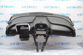Torpedo front panel without AIRBAG Chevrolet Volt 11-15 black with overlay on the pillow scratches, pokes