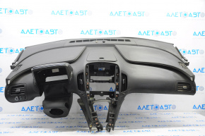 Torpedo front panel without AIRBAG Chevrolet Volt 11-15 black with pad on pillow, scratch