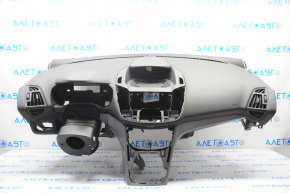 Torpedo front panel without AIRBAG Ford Escape MK3 13-16 pre-rest black, no glove compartment bar