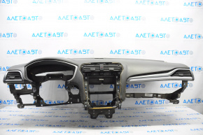 Torpedo front panel with AIRBAG Ford Fusion mk5 13-20 black, contact with water, for dry cleaning
