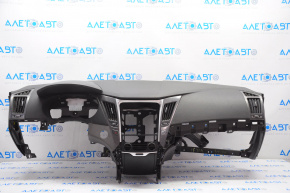 Dashboard front panel without AIRBAG Hyundai Sonata 11-15 black