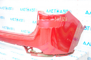 Rear bumper bare upper part Jeep Compass 17-20 red, without parking sensors
