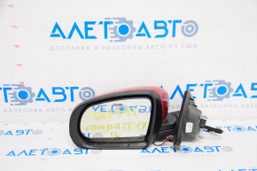 Left side mirror complete Jeep Compass 17-24 3+4 pins, turn signal, heated, red