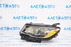 Headlight front left complete Jeep Compass 17-21 halogen, with mount