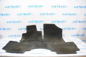 Set of floor mats for Kia Sorento 10-15 cloth, black for cleaning