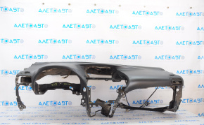 Torpedo front panel without AIRBAG Lexus RX350 RX450h 10-15 black, tears, broken fasteners, scratches