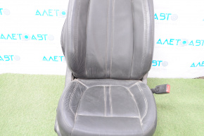Passenger seat Lincoln MKZ 13-16 without airbag, electric, heated, leather black
