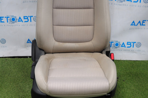 Passenger seat Mazda 6 13-17 without airbag, mechanical, cloth beige
