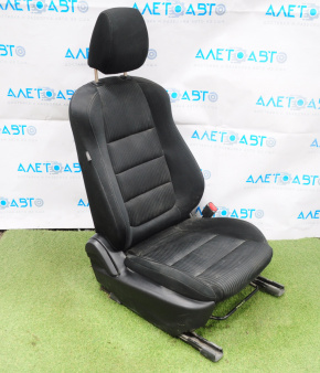 Passenger seat Mazda 6 13-17 without airbag, mechanical, cloth black, for dry cleaning