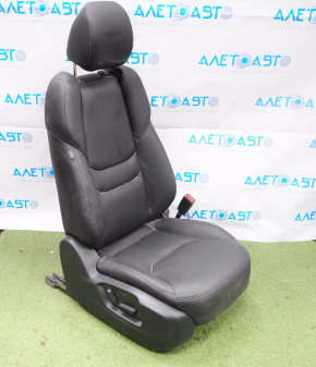 Passenger seat Mazda CX-9 16- without airbag, electric, leather black, scratches