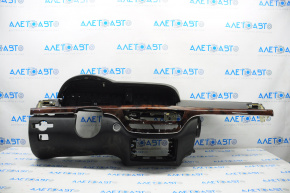 Torpedo front panel without AIRBAG Mercedes W221 black, broken fastener, scratch on insert