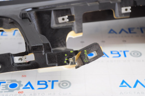 Torpedo front panel without AIRBAG Mercedes W221 black, broken fastener, scratch on insert
