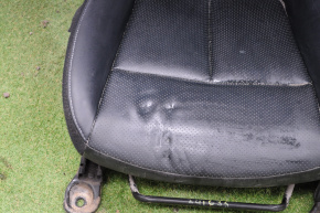 Driver's seat Nissan Leaf 13-13 without airbag, mechanical, heated, leather black, dented