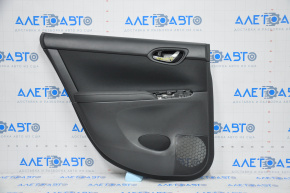 Door trim card rear left Nissan Sentra 13-15 black leather, worn