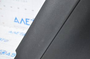 Door trim card rear left Nissan Sentra 13-15 black leather, worn