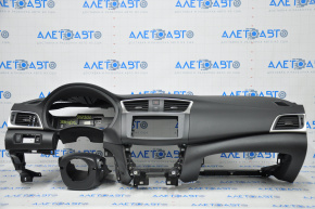 Torpedo front panel with AIRBAG Nissan Sentra 13-19 black