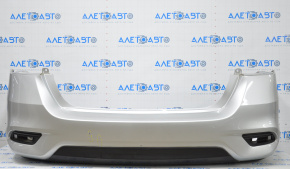 Rear bumper bare Nissan Sentra 16-19 rest silver, scratches