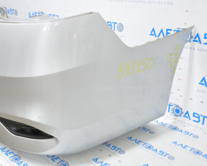 Rear bumper bare Nissan Sentra 16-19 rest silver, scratches
