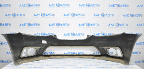Front bumper bare Nissan Sentra 16-19 rest silver broken mount, dented, scratches