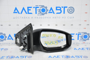 Side mirror right complete Nissan Sentra 16-19 rest 3 pins, silver