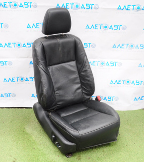 Passenger seat Toyota Avalon 13-14 without airbag, electric, leather black, no button