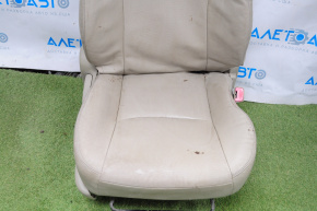 Passenger seat Toyota Prius 30 10-11 without airbag, manual, beige leather, dry-cleanable