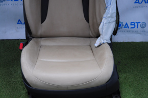 Driver's seat Toyota Prius 50 16-18 without airbag, electric, leather beige with black, shot