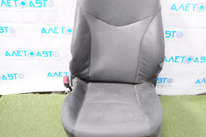 Driver's seat Toyota Prius V 12-14 without airbag, leather dark gray