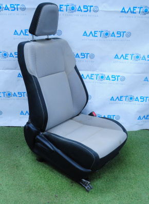 Passenger seat Toyota Rav4 13-14 without airbag, mechanical, cloth gray and black, for dry cleaning