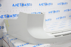 Bare rear bumper VW Atlas 18-20 white tears, dents and broken fasteners