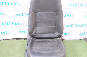 Passenger seat VW Passat b7 12-15 USA without airbag, mechanical, heated, leather black