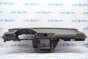 Torpedo front panel without AIRBAG VW Passat b8 16-19 USA black, scratches