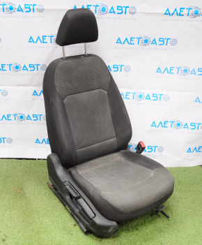 Passenger seat VW Passat b8 16-19 USA without airbag, mechanical, cloth black, for dry cleaning
