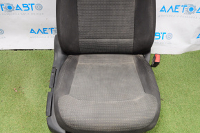 Passenger seat VW Passat b8 16-19 USA without airbag, mechanical, cloth black, for dry cleaning