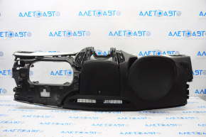 Torpedo front panel without AIRBAG Cadillac ATS 13-19 black, without upper trim, broken visor fastener, scratch on trim, broken frame