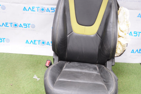 Driver's seat Chevrolet Volt 11-15 without airbag, mechanical, leather black, shot
