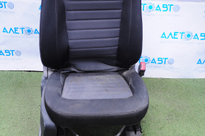 Passenger seat Ford Edge 15-17 without airbag, cloth black, mechanical