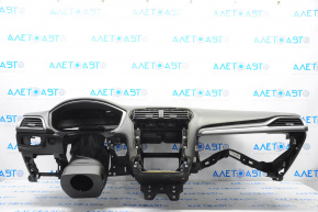 Torpedo front panel with AIRBAG Ford Fusion mk5 13-20 black, chemically treated