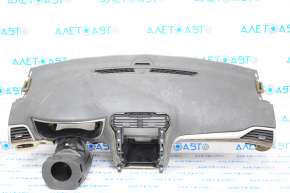Torpedo front panel with AIRBAG Ford Fusion mk5 13-20 black with wood insert, beige lining, contact with water