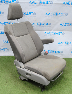 Passenger seat Honda CRV 12-14 without airbag, mechanical, cloth gray
