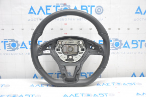 Naked steering wheel Infiniti QX30 17-19 sport, black leather, without overlay