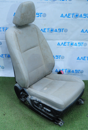 Passenger seat Lexus ES300h ES350 13-14 without airbag, electric, heated, gray leather, ready for cleaning