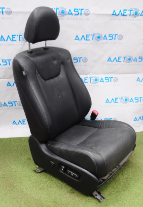 Passenger seat Lexus RX350 RX450h 10-12 without airbag, electric, leather black, scuffs