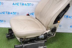 Driver's seat Lincoln MKX 16-16 without airbag, electric, beige leather, without pad