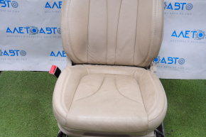 Driver's seat Lincoln MKX 16-16 without airbag, electric, beige leather, without pad
